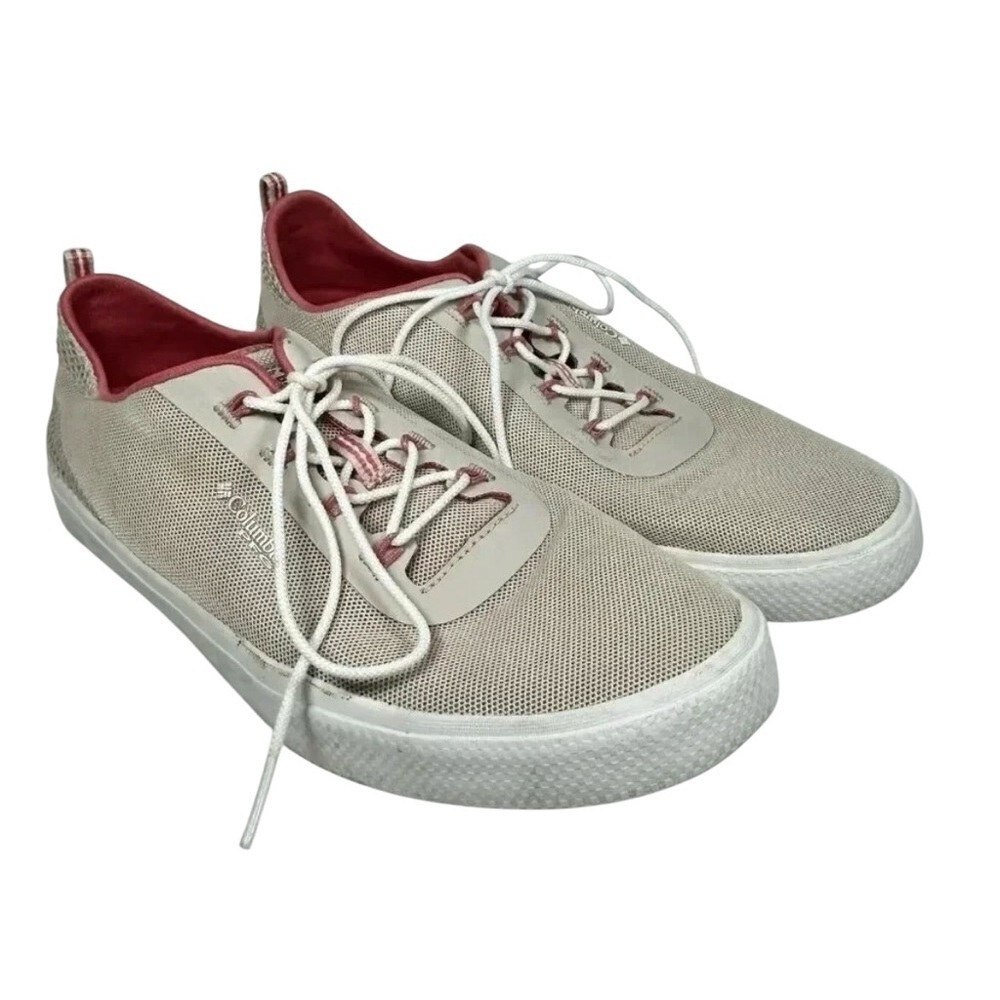 2/$30 Columbia PFG Dorado Canyon 8 Women Sneakers Rose Canvas Lace Up Boat Shoes
